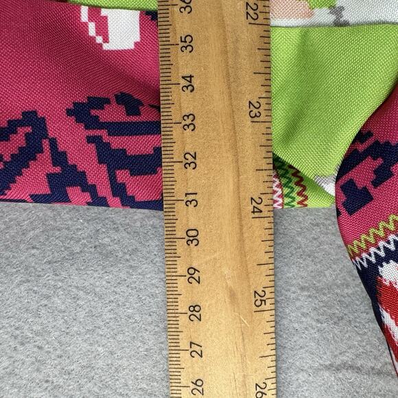 Ugly Christmas Men's Blazer XL (46-48) Pink Green Santa Reindeer Holiday Party - Picture 16 of 16